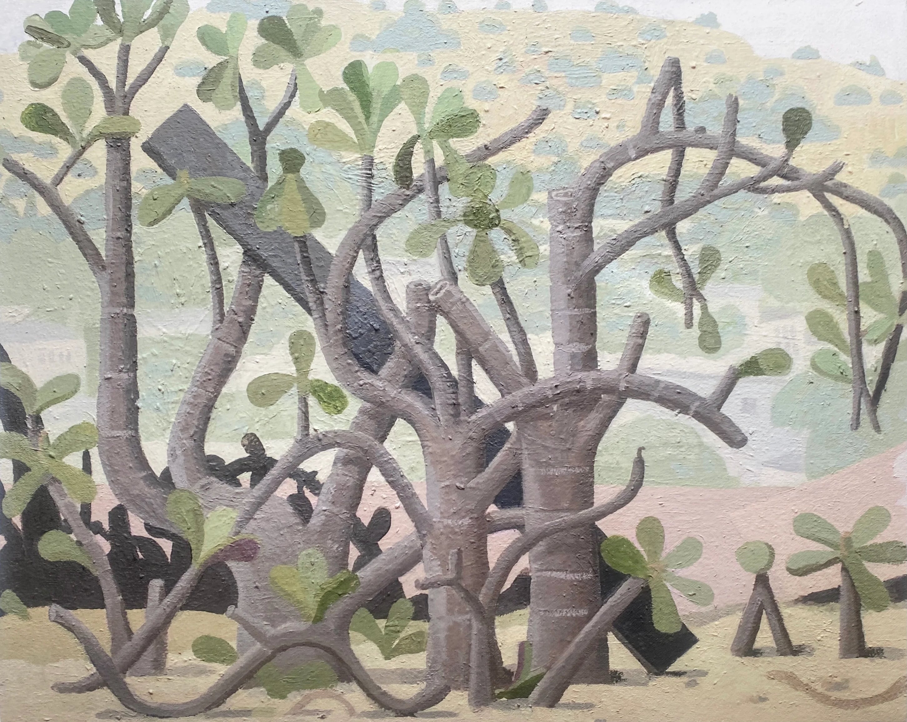 jade plant painting Giclee Print: Jade Plant, Mt. Washington
