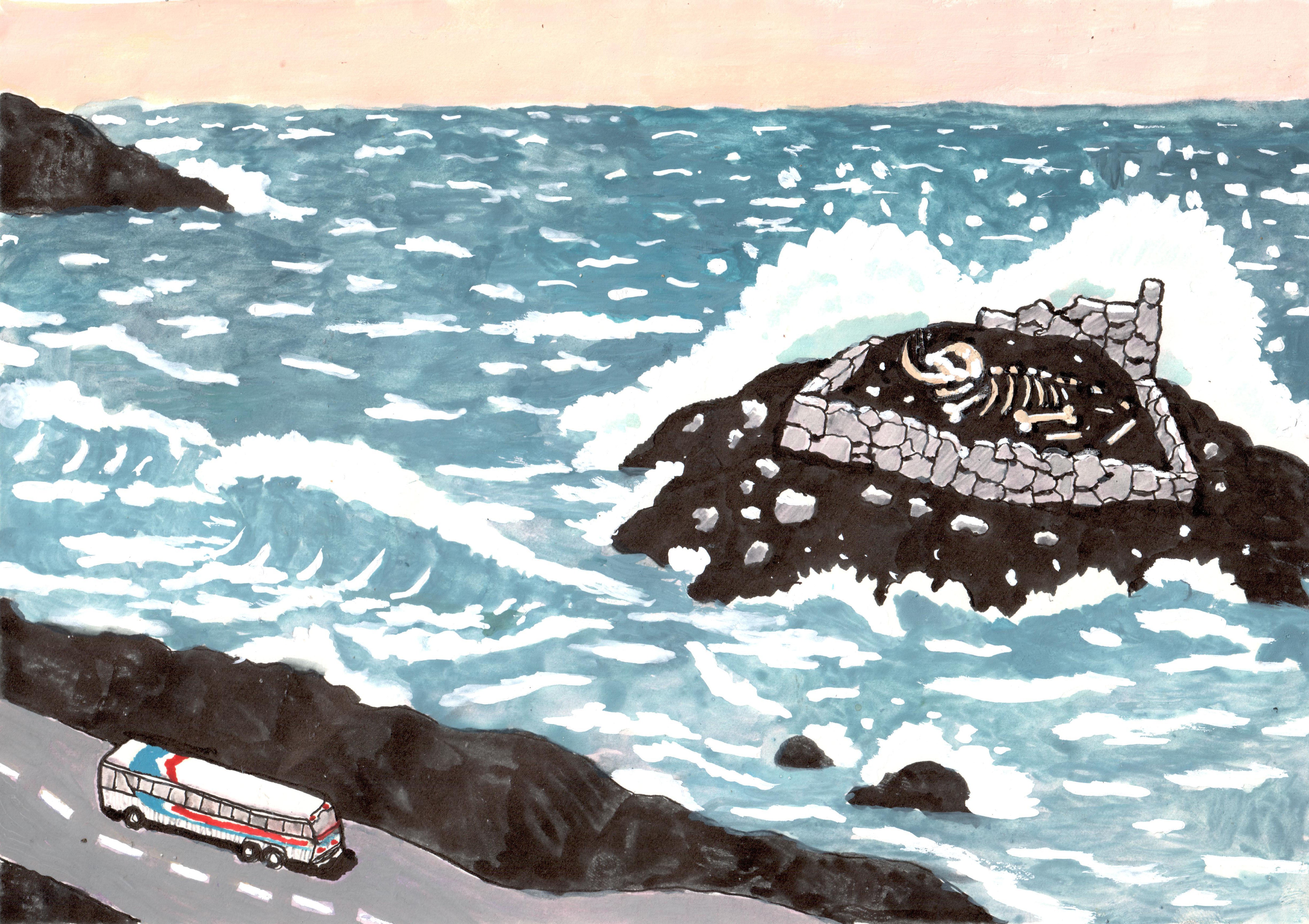 Giclee Print: Bus Trip – Luke Thomas Art Mall