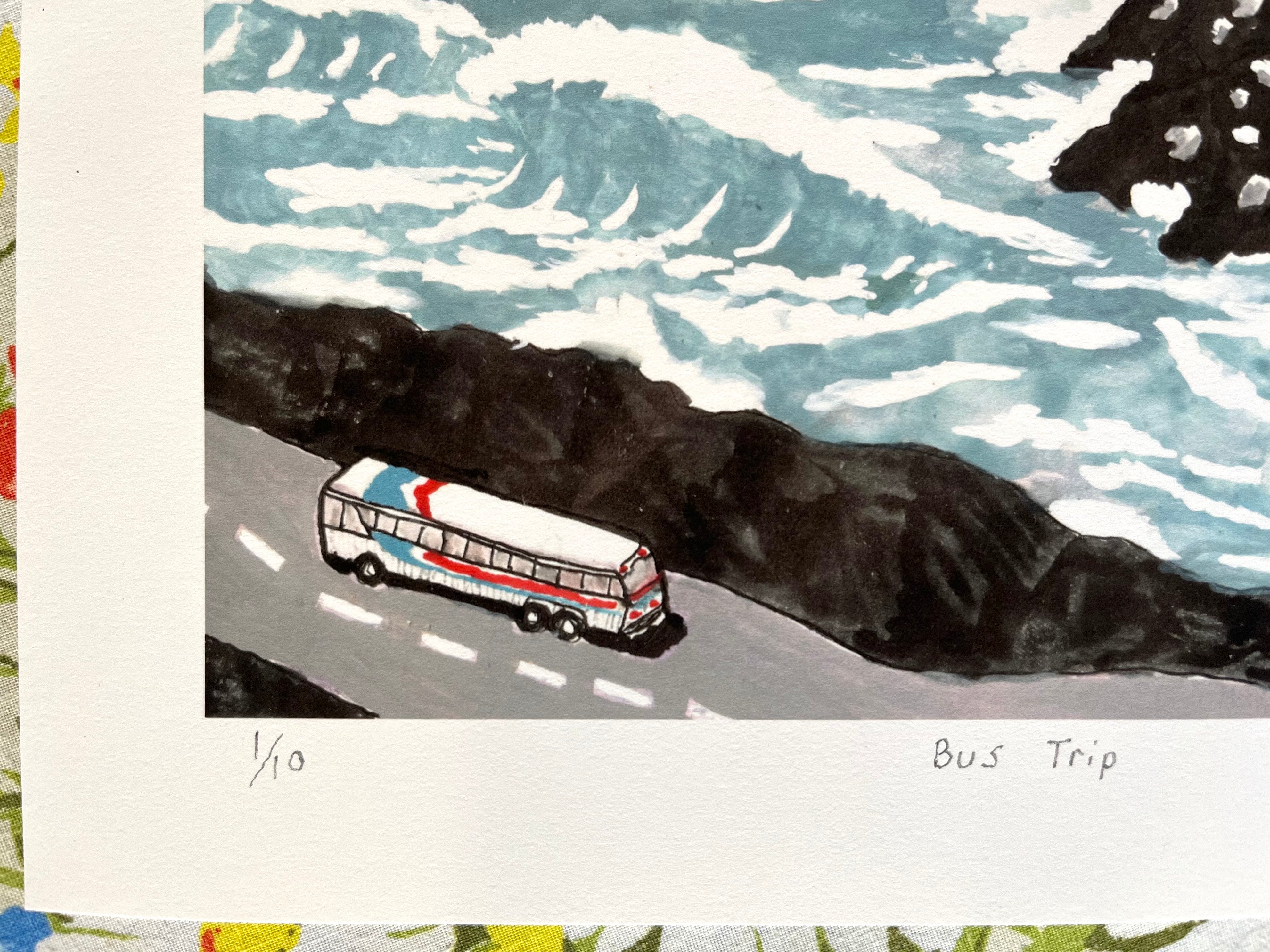 Giclee Print: Bus Trip – Luke Thomas Art Mall