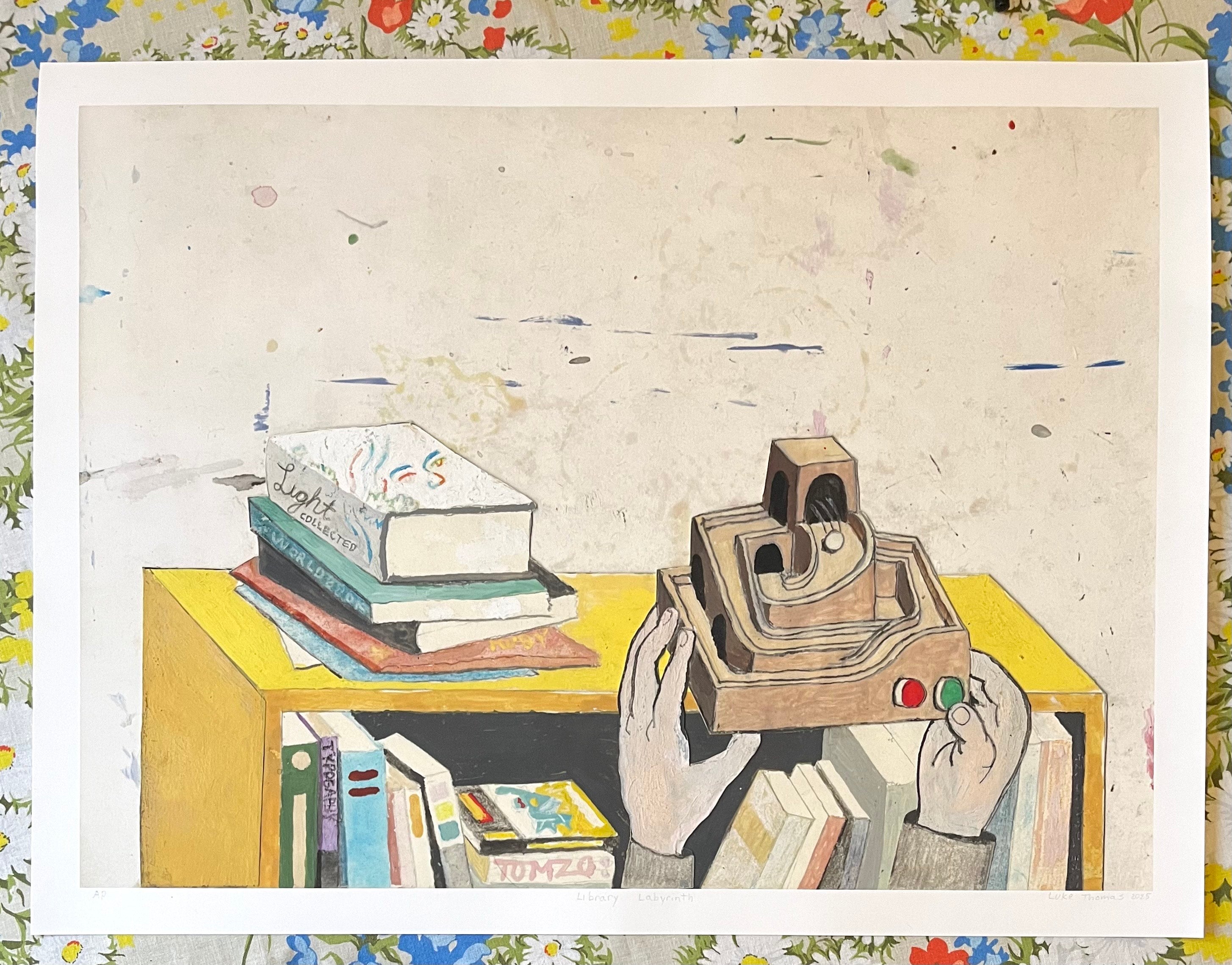 Library Labyrinth Giclee Print