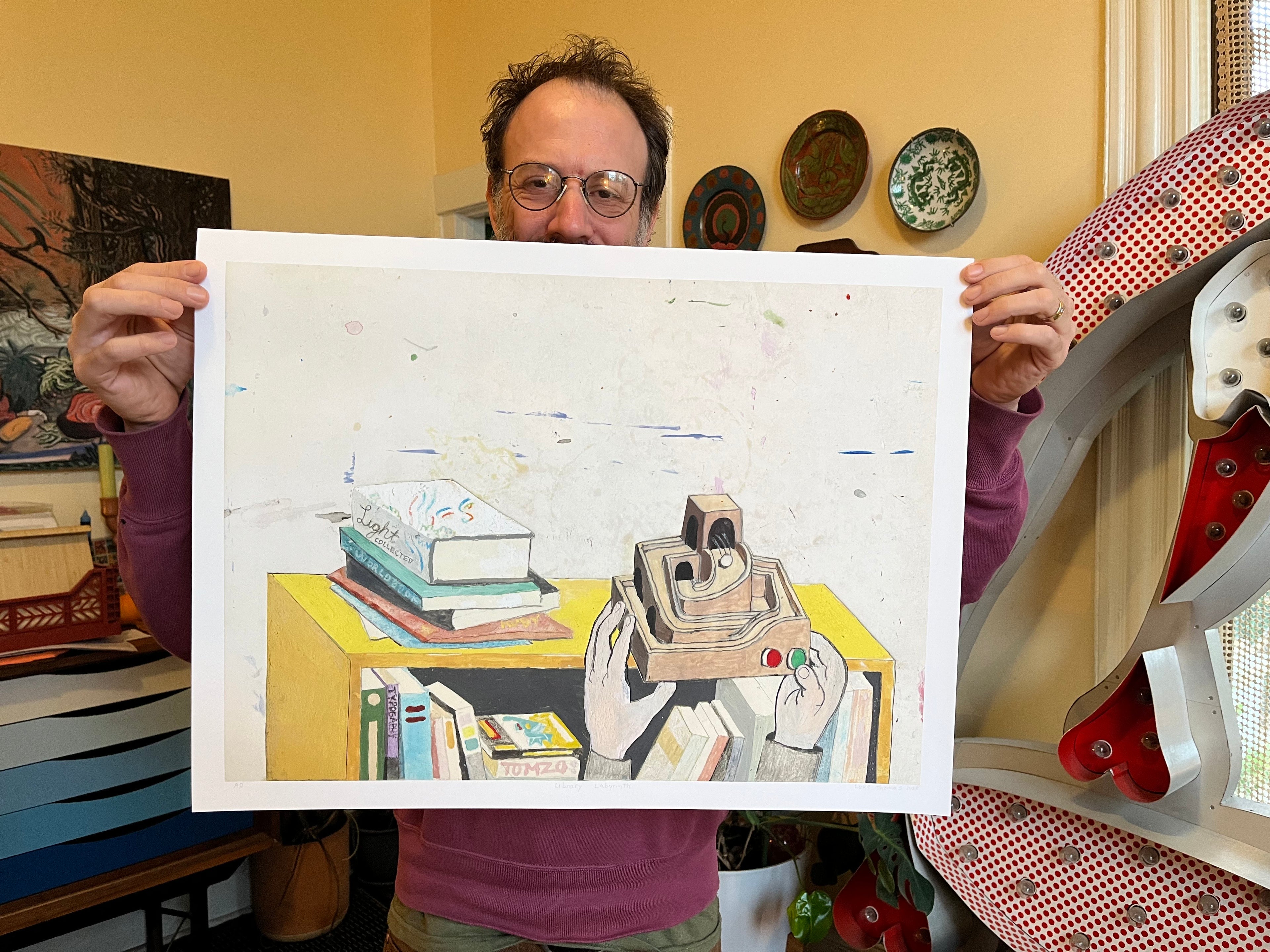 Library Labyrinth Giclee Print