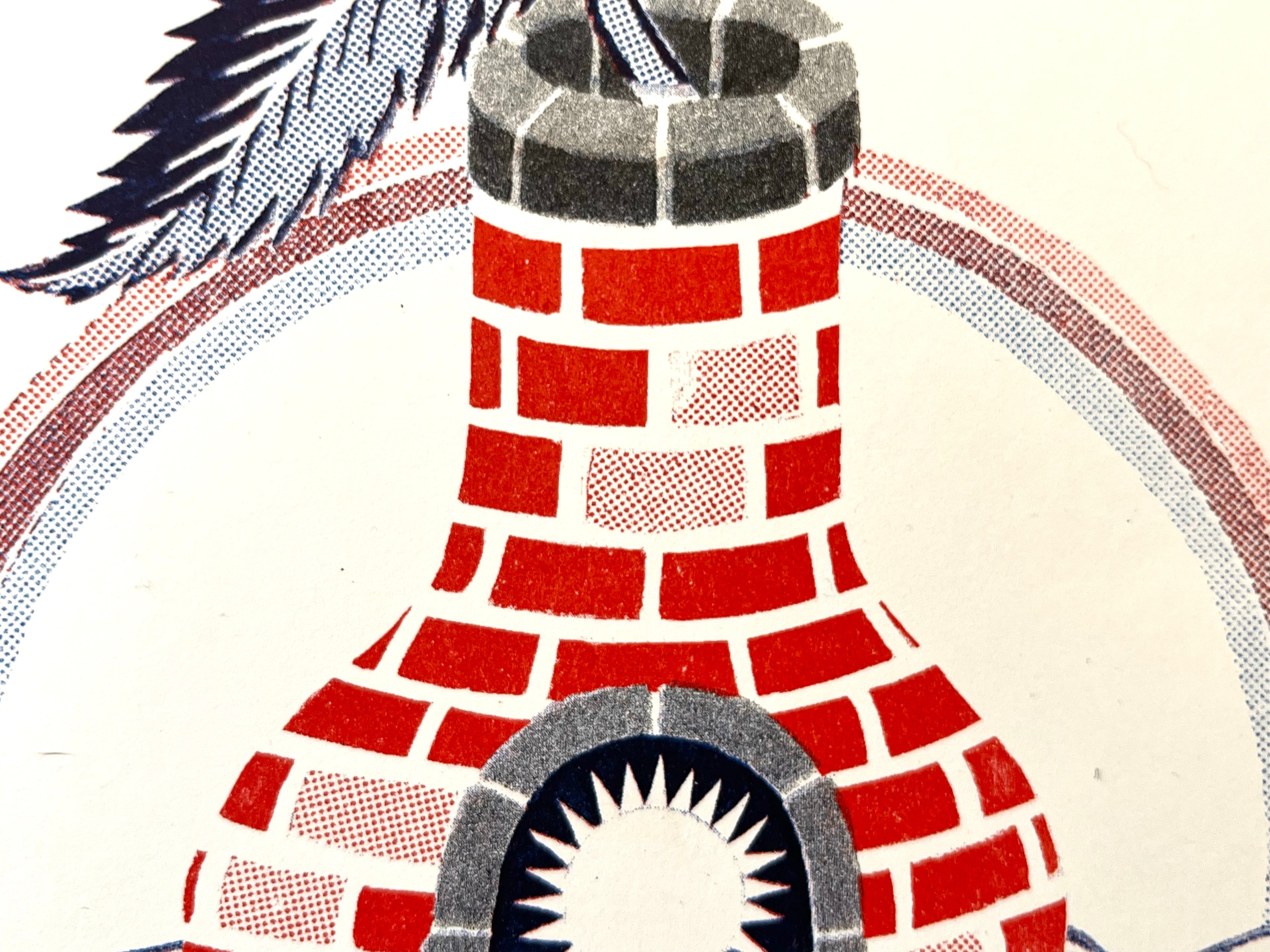 Kiln Garden signed and numbered risograph print